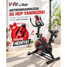 Vfit V-fit By Sb100 Pro Spin Bike Kondisyon Bisikleti Nabız Ölçerli, Direnci Ayarlanabilir Suluk Hediyeli