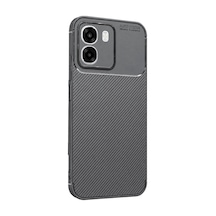 Oppo Oppo A6t 5g Auto Focus Karbon Kapak - Gri Düz Renkli