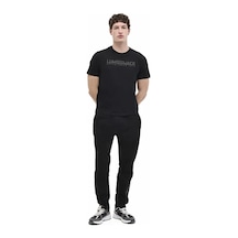 Lumberjack Ulrich 11id1-100 0 Yaka Erkek Tshirt - Siyah SIYAH