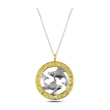 Gümüş Gold Balık Burcu Kolye (551174782)