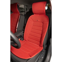 Tata Telcoline Lüx Oto Koltuk Minderi Ön 2'li Set Bumerang Serisi Kırmızı