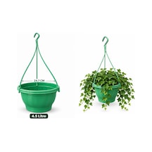 Yeşil Askılı Saksı 4.5 Lt 24.7 X 15.2 Cm / 60 Cm