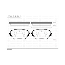 Ön Fren Balata Toyota Rav4 2.0l 1az-fe Aca21 01-05 0446542070-0446542071-0446542080