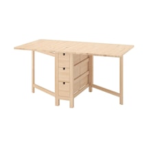 Ikea Huş Geniş Yemek Masası - Katlanır Mutfak Masası Diğer