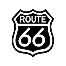 Route 66 Amblem Oto Sticker Siyah 15 X 16 Cm948