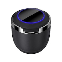 Araç Içi Mini Işıklı Küllük Metal İçli Kapaklı Araba Küllüğü Oto Küllük