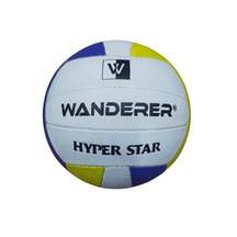 Wanderer Hyper Star El Dikişli Voleybol Topu Beyaz - Mavi - Sarı