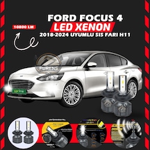 Ford Focus 4 2018-2024 Sis Farı Uyumlu Şimşek Etkilii Led Xenon Premium Series H11