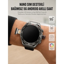 Kameralı 5g Android Akıllı Saat Amoled Ekran Wi-fi Gps Sım Kart Destekli - Lisinya