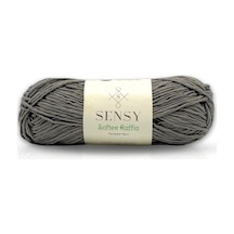 Premium Softee Raffia Yumuşak Çok Renkli Rafya Kağıt Ebruli El Örgü İpi Hobi İp Gri