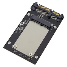 mSATA SSD to SATA Dönüştürücü Adaptör Dişi to Erkek (30x50mm SSD için) (Düz Model)