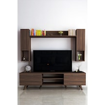 Moonlife Istanbul Dolaplı Kapaklı Tv Ünitesi Ceviz