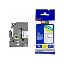 Puun Brother P-Touch TZE-141 18MM x 8m Şeffaf Üzerine Siyah Uyumlu
