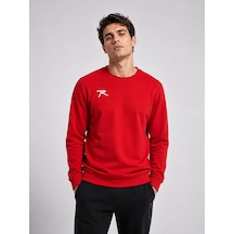 Raru Kırmızı Erkek Spor Sweatshirt - Frux