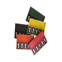 Rakamlı Fiyat Kasetlikleri 125 80 Pakette 10 Adet - Sarı