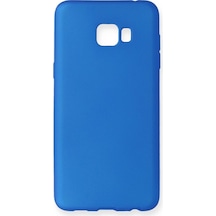 Samsung Galaxy C7 Pro Kılıf First Silikon - Mavi