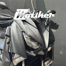Yamaha 2017-2022 Model Uyumlu Sticker Modeli Gümüş Gri Ön Kafa Çift Çizgi