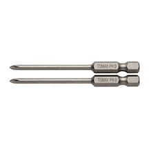 Tomax Yıldız Mıknatıslı Yuvarlak Bits Uç Ph0 X 75 Mm 2 Adet