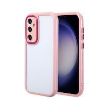 Zore Galaxy S23 Kılıf Kamera Korumalı Renkli Kenar Ve Çerçeve Tasarımlı Nvth Vitamin Kapak-mürdüm