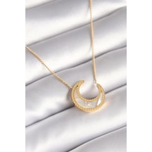 Mey İthalat 316l Çelik Gold Renk Beyaz Sedefli Hilal Model Kadın Kolye - Özel Seri Meyeb66224909ef067e58980be0f9 altın