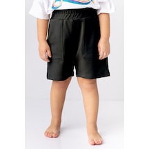 Zeyland Unisex Cepli Basic Şort-sıyah Siyah