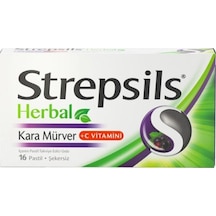 Strepsils Herbal Kara Mürver 16 Pastil