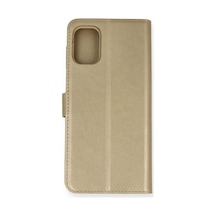 Samsung Samsung Uyumlu Galaxy M51 Trend S Plus Kapaklı Kılıf - Gold Diğer