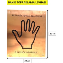 Antistatik Bakır Topraklama Levhası