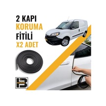 Fiat Doblo Panelvan 2015-2022 Kapı Koruma Fitili-iki Kapı-siyah-bm1176