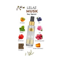 Lelas 1199 Musk Kadın Erkek Parfümlü Saç Spreyi 100 ML