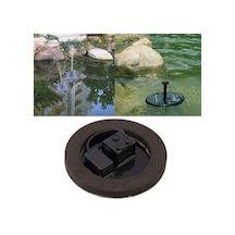 Güneş Enerjili Su Pompası Bahçe Çeşmesi Yüzen Panel Sulama Havuzu Kiti Şelaleler İçin Su Ekran Parkı Havuzu Dekorasyon Çeşmesi, Çap: 16cm