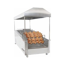 Pimak Kömürlü Yatay Tip Piliç Makinesi 8+8 Şiş 40+40 Piliç