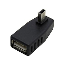 Mini Usb Otg Çevirici 90 Derece 5 Pin Otg 90 Derece Mini Usb Otg