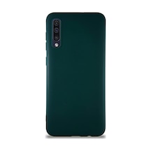 Galaxy A50 İle Uyumlu Kılıf Soft Premier Renkli Silikon Kapak - Yeşil 50 x 22