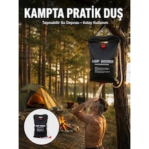 Taşınabilir Kamp Duşu Solar Isıtmalı 20 Litre Su Kapasiteli Hijyen Çözümü Yeni Nesil Çok Renkli