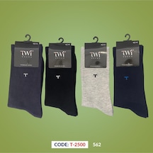 Twisocks Pamuk Soket T Desen Karışık Çorap 12'li - Karışık Yeşil