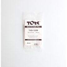 Tork Beyaz Kablo Bağı 2,5x100 1''
