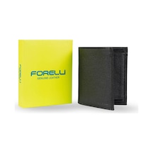 Forelli 5e103 Erkek Hakiki Deri Cüzdan Siyah Çok Renkli