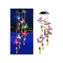 Pazly Güneş Renkli Kelebek Rüzgar Çanı - Ev, Bahçe, Pencere Dekoru, Çok Renkli Çok Renkli