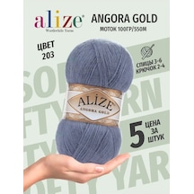 Alıze Angora Gold 203 Örgü İpliği - 5 Adet 153435792
