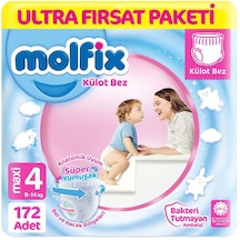 Molfix Külot Bebek Bezi 4 Beden Ultra Fırsat Paketi 86 2 172 Adet 2'li