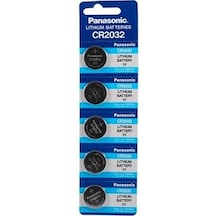 Panasonic CR2032 3V Lityum Blister Düğme Pil 5 x 3'lü