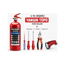 Trafik Seti Yönetmeliğe Tuvtürke Uygun Her Araca Zorunlu Set Pense Tornavida Yangın Tüpü 1kg Kontrol Kalemi