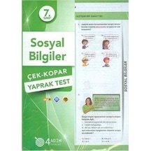 7.Sınıf Sosyal Bilgiler Yaprak Test 4 Adım Yayın
