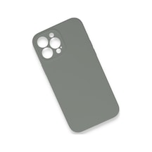 Apple Uyumlu   iPhone 13 Pro Max Kılıf Lansman Legant Silikon - Gri