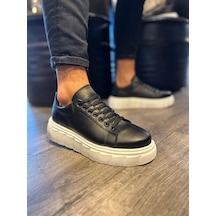 Yüksek Taban Günlük Ayakkabı 144 Siyah Beyaz Taban 001 Yüksek Taban Günlük Ayakkabı 144 Siyah Beyaz Taban 001