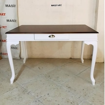 Masifart_Mobilya Masifart Marta Ahsap Çalışma Masası 110 Cm Çekmeceli Beyaz