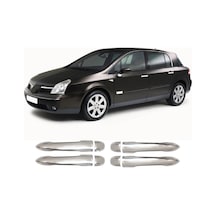 Renault Vel Satis Uyumlu 2006-2009 Krom Kapı Kolu 4 Kapı Paslanmaz Çelik