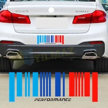 Bmw M Performance Barkod Cam Tampon Oto Sticker Etiket Çıkartma 25 X 8 Cm