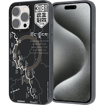 İphone 15 Pro Uyumlu Kılıf Magsafe Şarj Özellikli Youngkit 318 Road Serisi Kapak Siyah